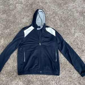 Small, navy blue Banana Republic zip up